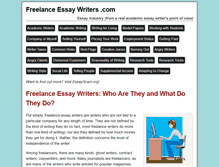 Tablet Screenshot of freelanceessaywriters.com